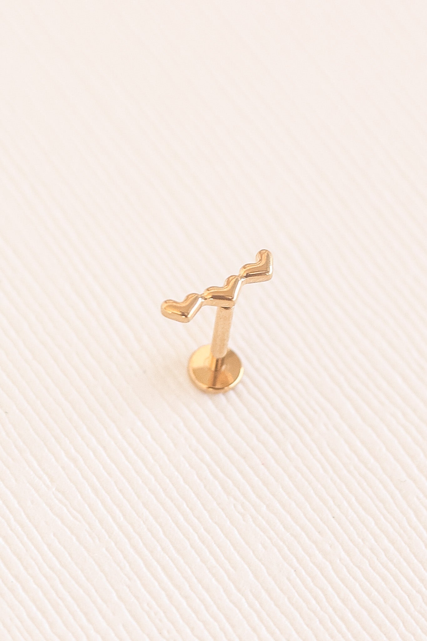 Heart Trio Flat Back Stud La Vie Bien Heart Trio Flat Back Stud