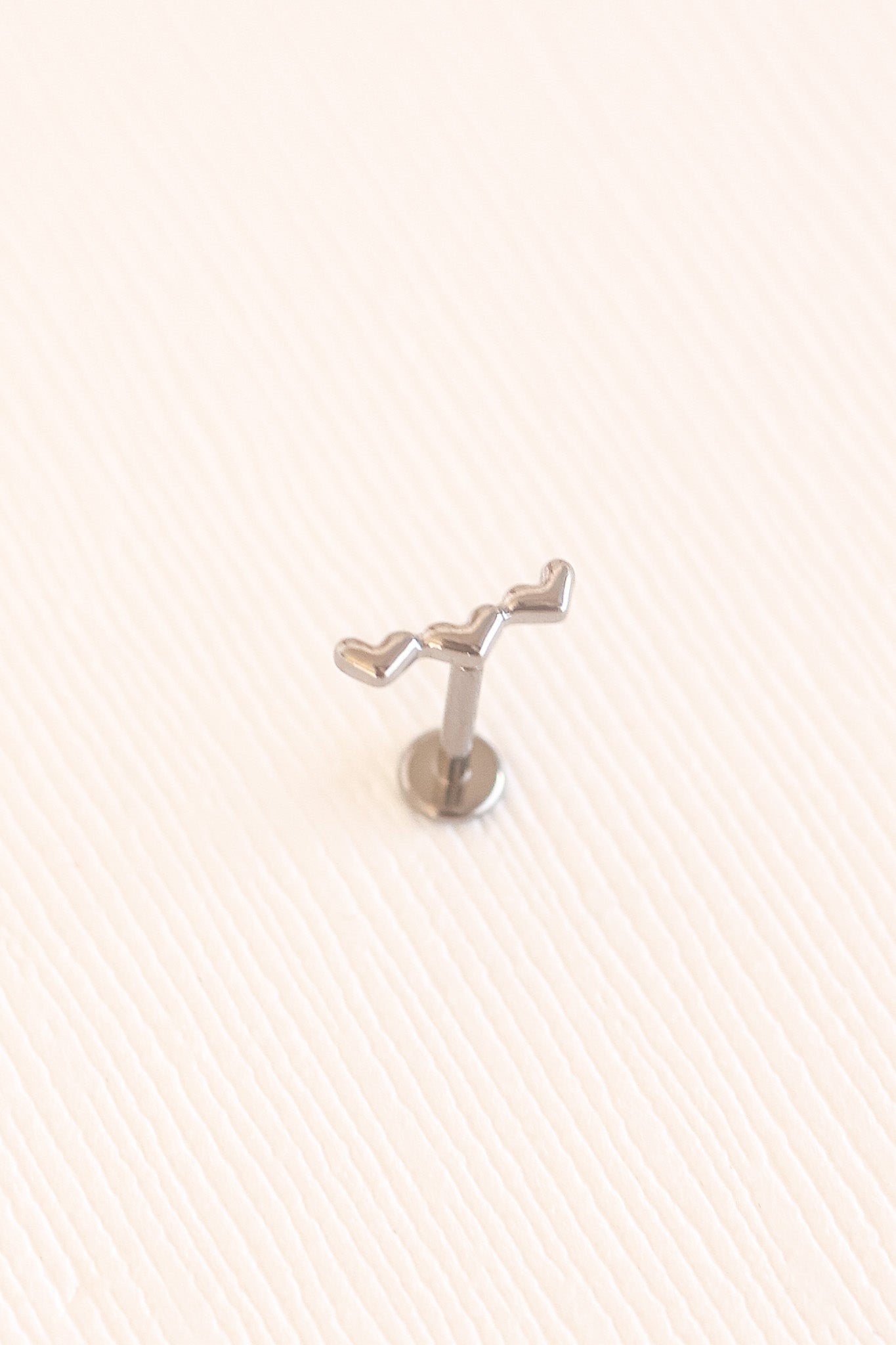 Heart Trio Flat Back Stud La Vie Bien Heart Trio Flat Back Stud