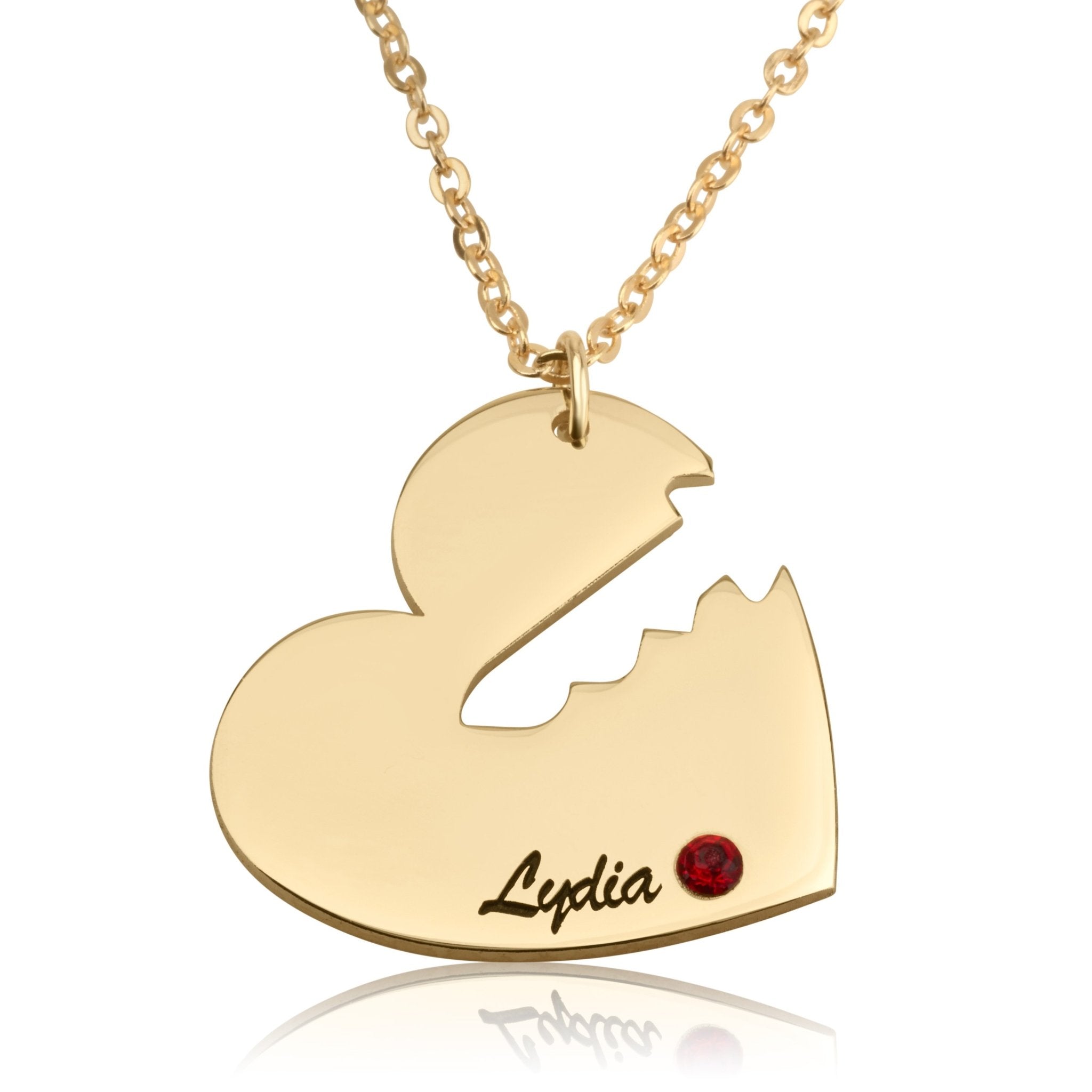 Heart With Key Necklace