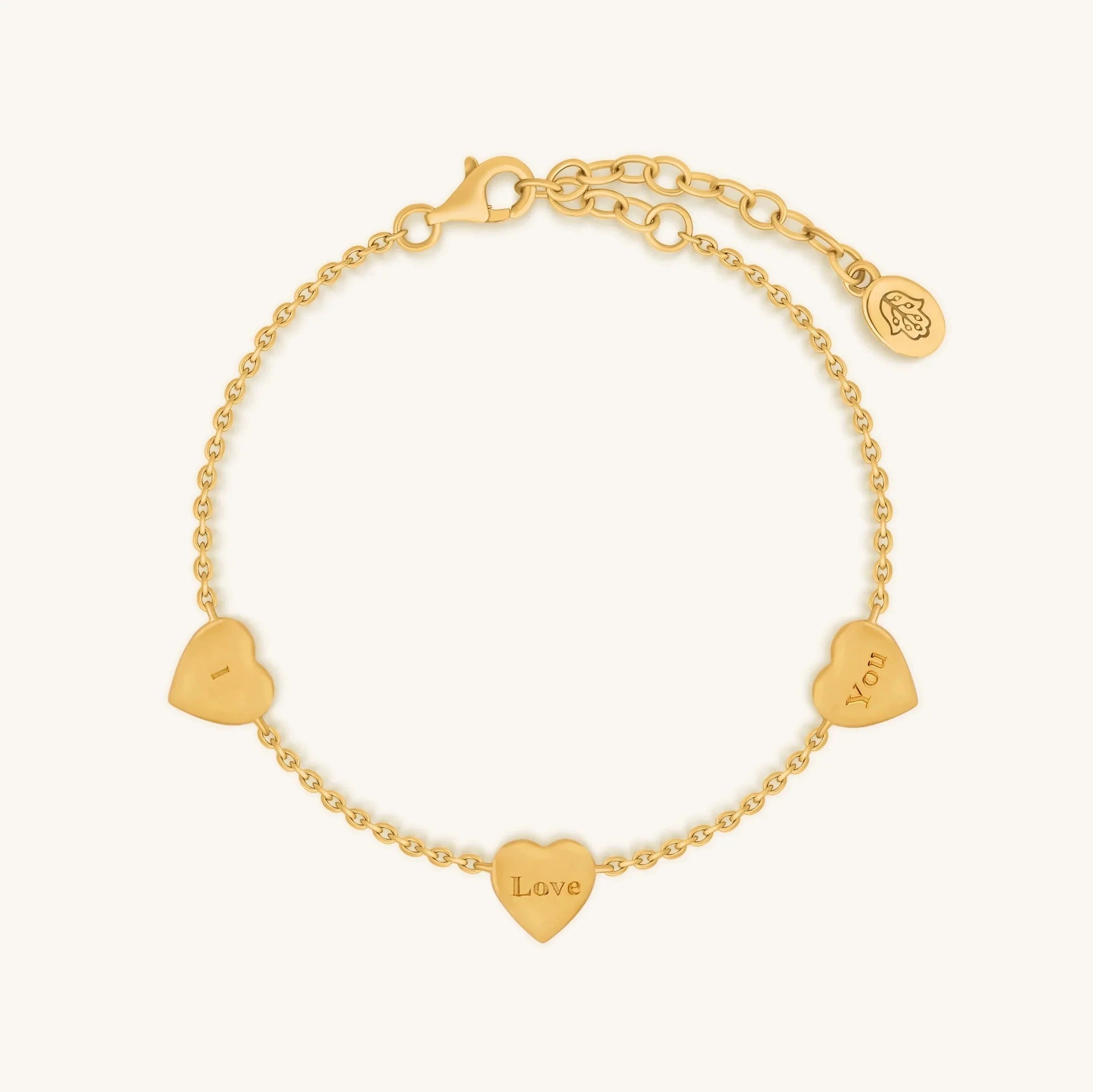 Heartfelt Gratitude Mother of Pearl Heart Gold Bracelet by Karma and Luck