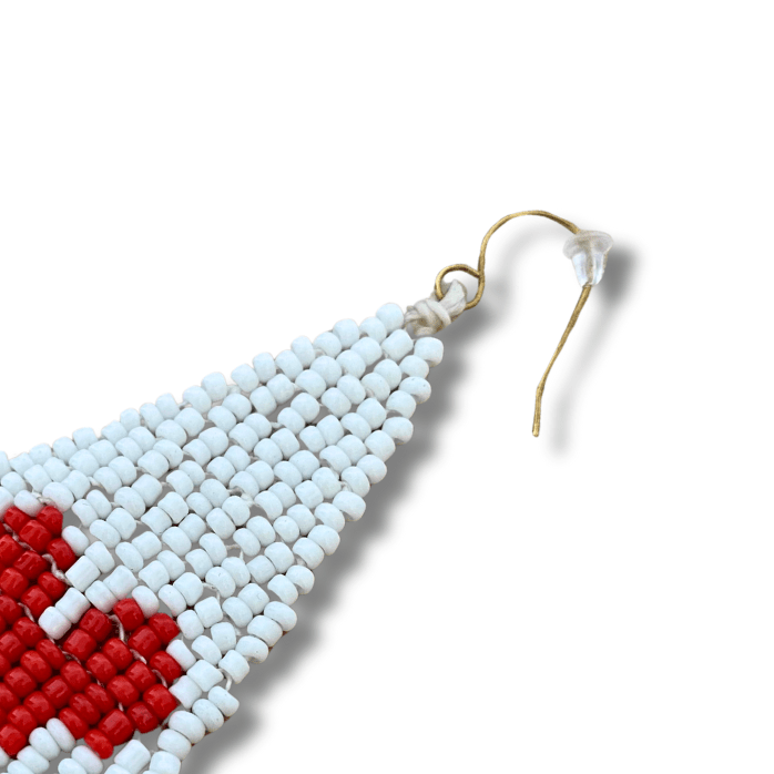 Heartfelt Valentine's Day Seed Bead Earrings - Thailand Earrings La Vie Bien Heartfelt Valentine's Day Seed Bead Earrings - Thailand