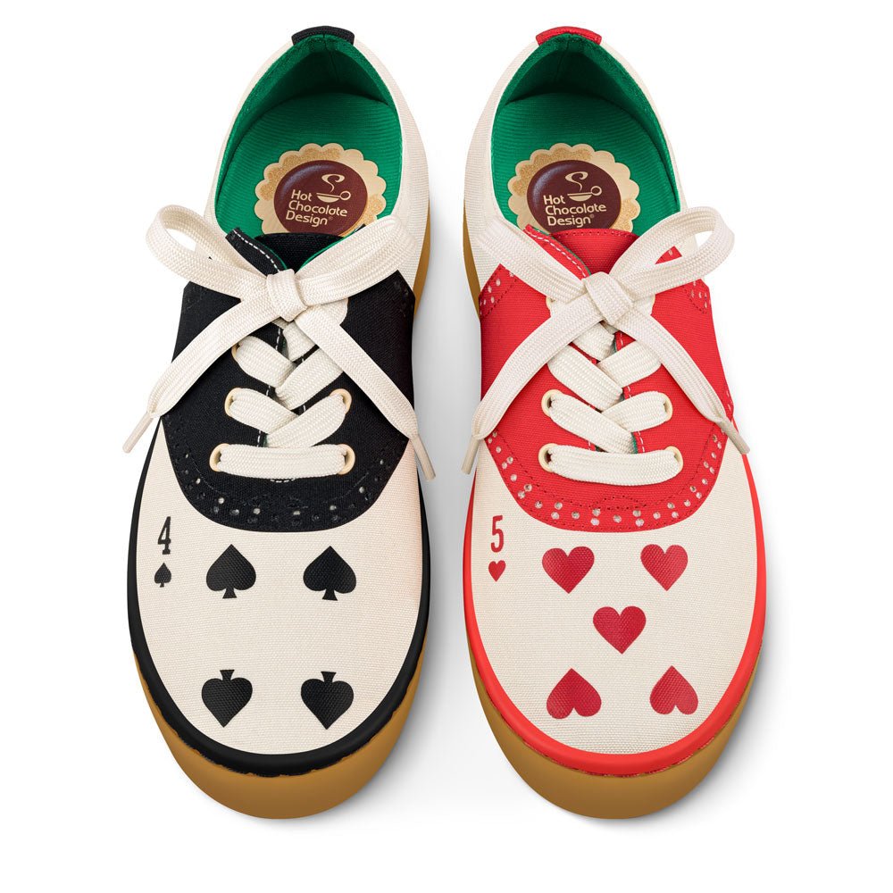 Hearts Casual Sneaker by Hot Chocolate Design