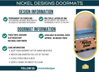 Hearts Doormat, Outdoor by Nickel Designs Custom Doormats