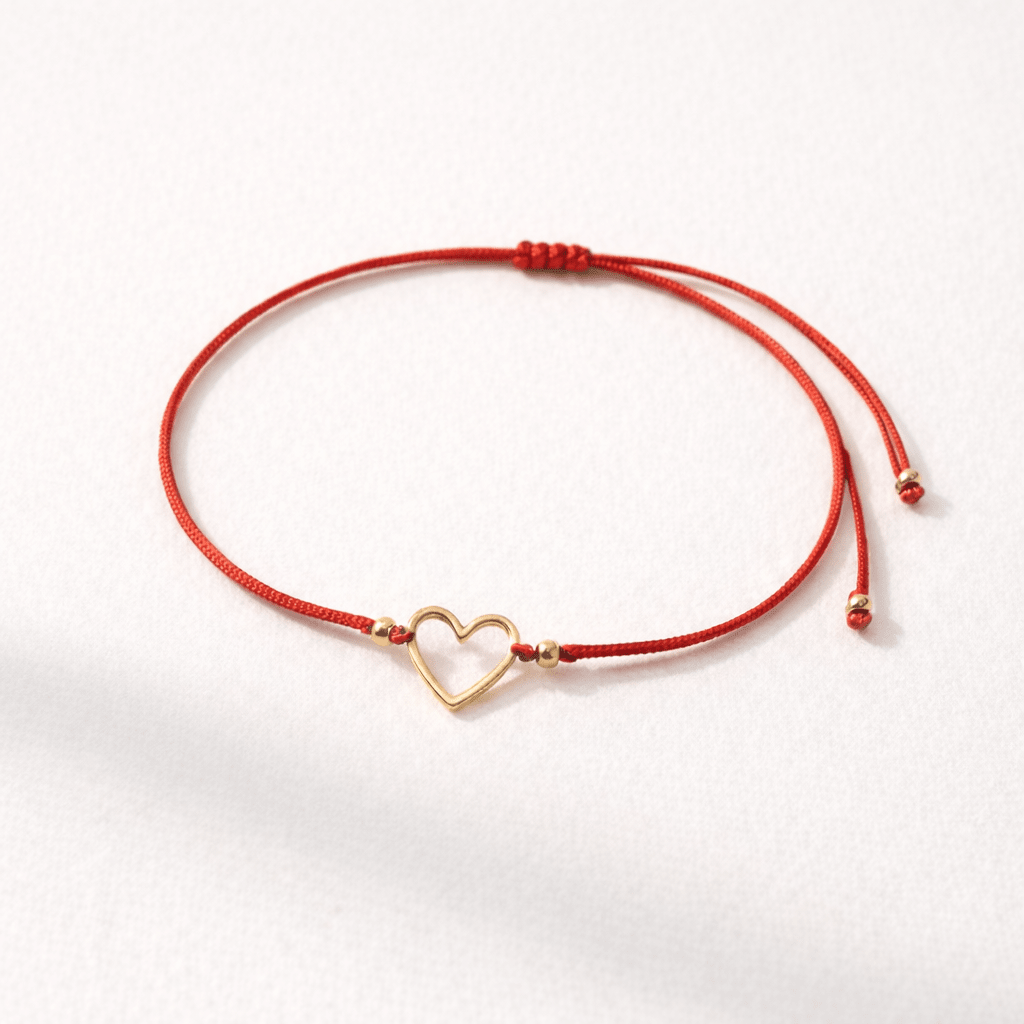 Heartstring Love Non - Tarnish Brass Heart Bracelet - Thailand Bracelets La Vie Bien Heartstring Love Non - Tarnish Brass Heart Bracelet - Thailand