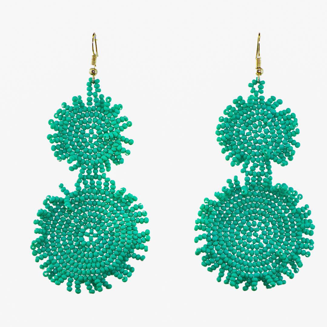 Heather Seed Bead Earrings - Guatemala Jewelry La Vie Bien Heather Seed Bead Earrings - Guatemala