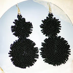Heather Seed Bead Earrings - Guatemala Jewelry La Vie Bien Heather Seed Bead Earrings - Guatemala