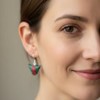 Heathergems Scottish Highland Cow Dangle Earrings - Handmade in Scotland Dangle Earrings La Vie Bien Heathergems Scottish Highland Cow Dangle Earrings - Handmade in Scotland