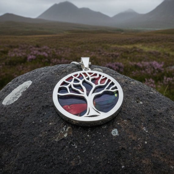 Heathergems Scottish Tree of Life Necklace - Handmade in Scotland Pendant La Vie Bien Heathergems Scottish Tree of Life Necklace - Handmade in Scotland