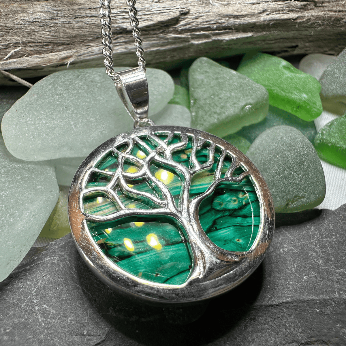 Heathergems Scottish Tree of Life Necklace - Handmade in Scotland Pendant La Vie Bien Heathergems Scottish Tree of Life Necklace - Handmade in Scotland
