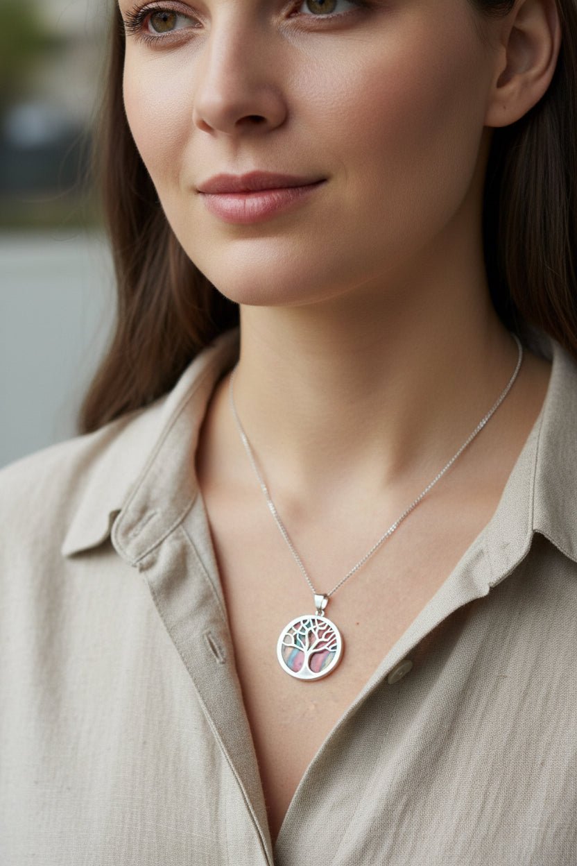 Heathergems Scottish Tree of Life Necklace - Handmade in Scotland Pendant La Vie Bien Heathergems Scottish Tree of Life Necklace - Handmade in Scotland