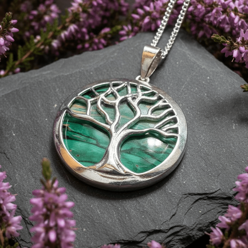 Heathergems Scottish Tree of Life Necklace - Handmade in Scotland Pendant La Vie Bien Heathergems Scottish Tree of Life Necklace - Handmade in Scotland