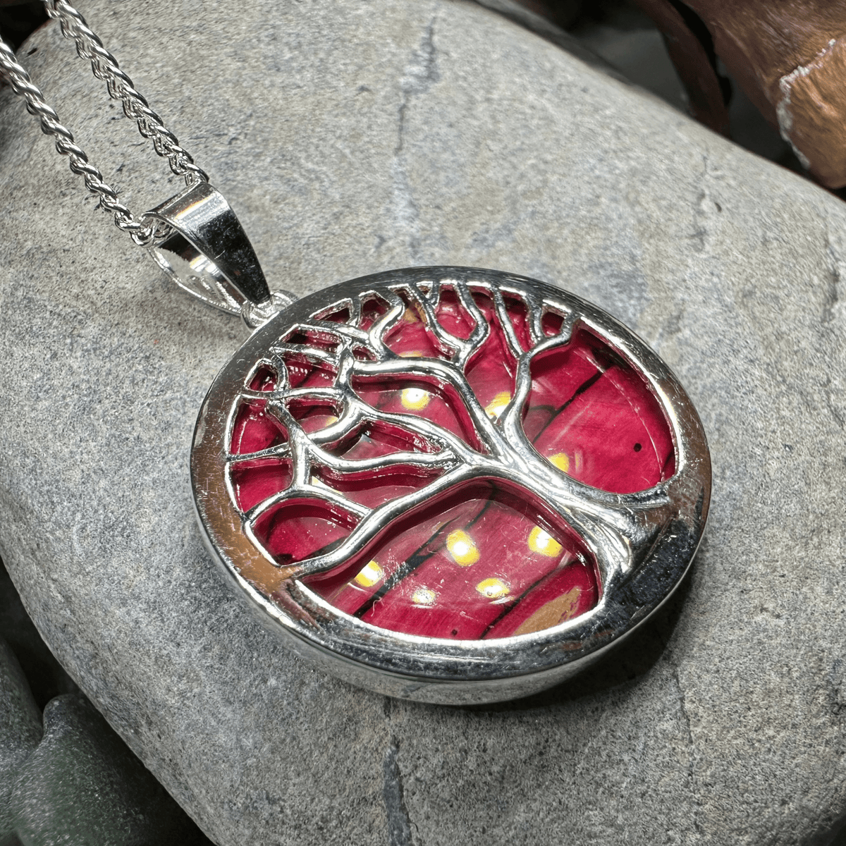 Heathergems Scottish Tree of Life Necklace - Handmade in Scotland Pendant La Vie Bien Heathergems Scottish Tree of Life Necklace - Handmade in Scotland