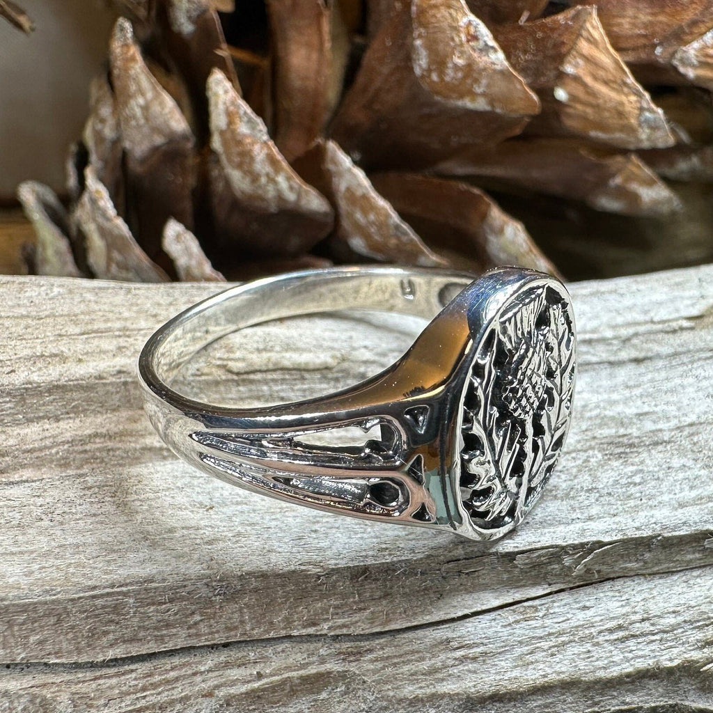Heatherglen Thistle Signet Ring Ring La Vie Bien Heatherglen Thistle Signet Ring