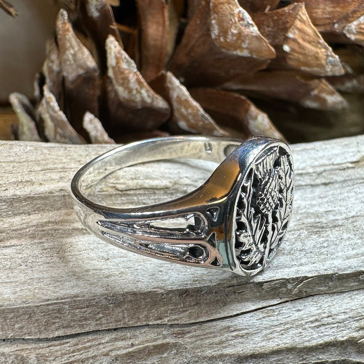 Heatherglen Thistle Signet Ring Ring La Vie Bien Heatherglen Thistle Signet Ring