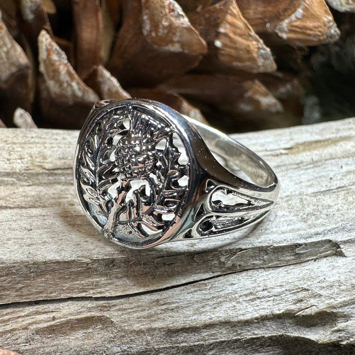 Heatherglen Thistle Signet Ring Ring La Vie Bien Heatherglen Thistle Signet Ring