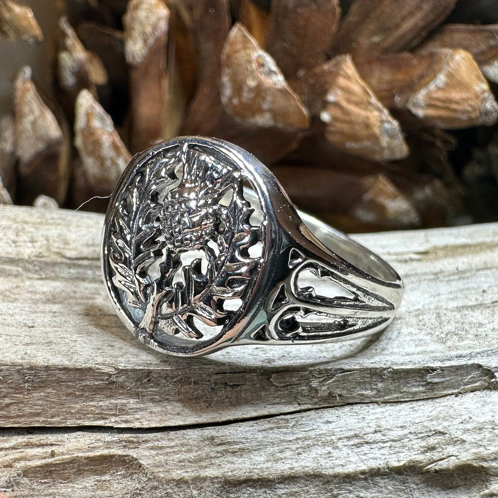 Heatherglen Thistle Signet Ring Ring La Vie Bien Heatherglen Thistle Signet Ring