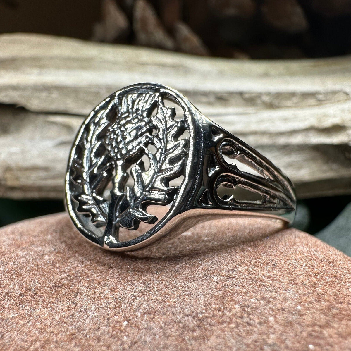 Heatherglen Thistle Signet Ring Ring La Vie Bien Heatherglen Thistle Signet Ring