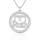 Hebrew And English Name Necklace La Vie Bien Hebrew And English Name Necklace