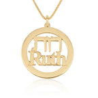 Hebrew And English Name Necklace La Vie Bien Hebrew And English Name Necklace
