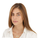 Hebrew Double Bar Necklace La Vie Bien Hebrew Double Bar Necklace