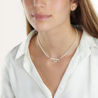 Hebrew Full Pearls Name Necklace La Vie Bien Hebrew Full Pearls Name Necklace