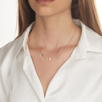 Hebrew Name Necklace With Evil Eye La Vie Bien Hebrew Name Necklace With Evil Eye