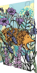 Hedgehog Lasercut Birthday Card by Ash & Rose
