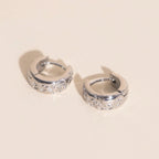 Heirloom Etch Teardrop Super Chunky Huggie Hoop Earrings by Oh Clementine