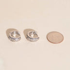 Heirloom Etch Teardrop Super Chunky Huggie Hoop Earrings by Oh Clementine