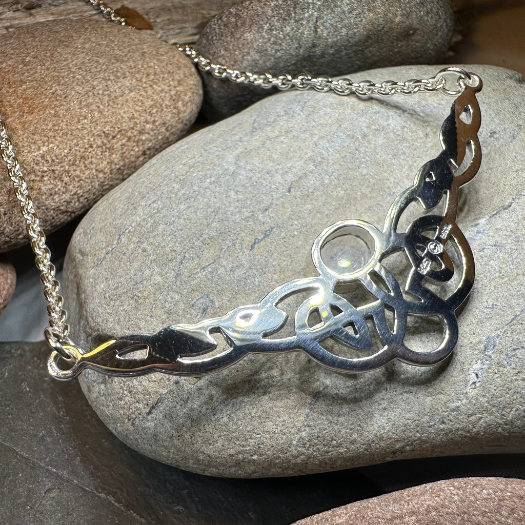 Helen Celtic Knot Necklace in Sterling Silver Necklet La Vie Bien Helen Celtic Knot Necklace in Sterling Silver