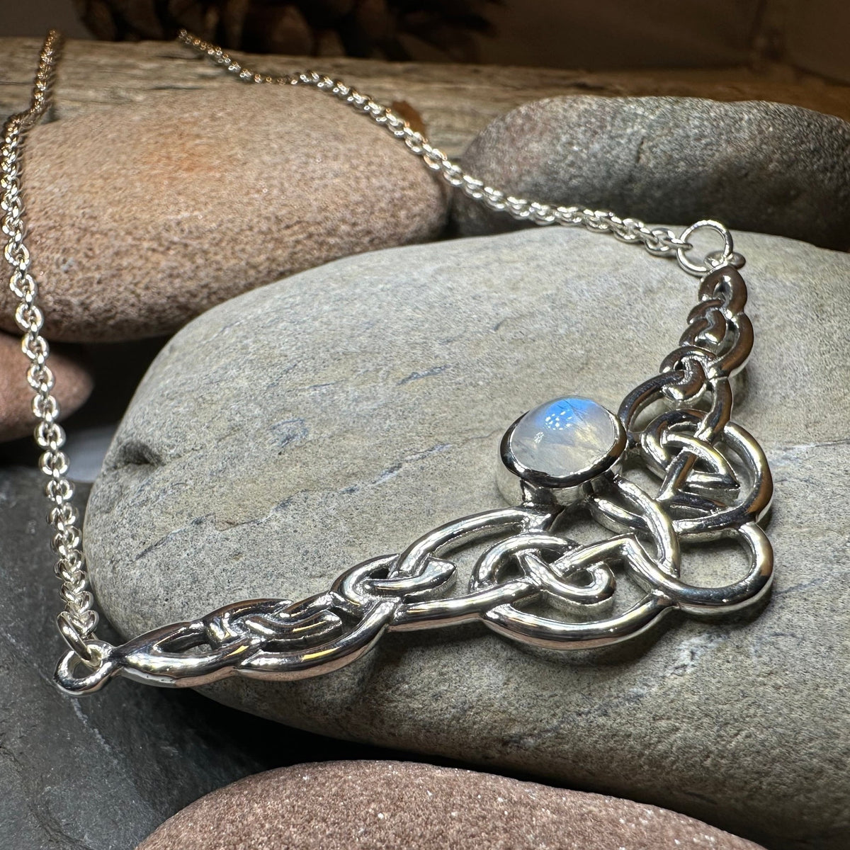 Helen Celtic Knot Necklace in Sterling Silver Necklet La Vie Bien Helen Celtic Knot Necklace in Sterling Silver