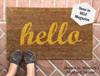 Hello Coir Doormat by Nickel Designs Custom Doormats