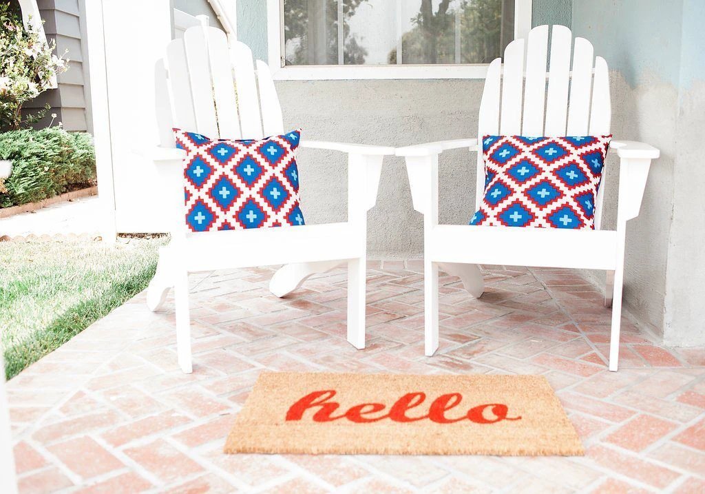 Hello Coir Doormat by Nickel Designs Custom Doormats