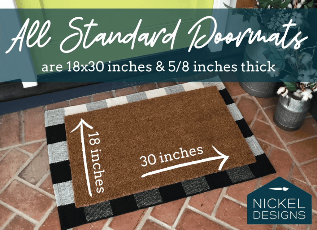Hello Coir Doormat by Nickel Designs Custom Doormats