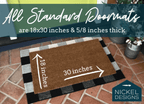 Hello Coir Doormat by Nickel Designs Custom Doormats