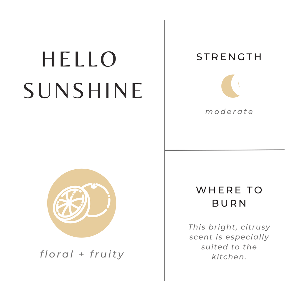 Hello Sunshine - Grapefruit + Geranium + Lime Travel Tin Candles La Vie Bien Hello Sunshine - Grapefruit + Geranium + Lime