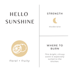 Hello Sunshine - Grapefruit + Geranium + Lime Travel Tin Candles La Vie Bien Hello Sunshine - Grapefruit + Geranium + Lime