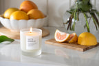 Hello Sunshine - Signature Candle (Grapefruit + Geranium + Lime) Frosted Candles La Vie Bien Hello Sunshine - Signature Candle (Grapefruit + Geranium + Lime)