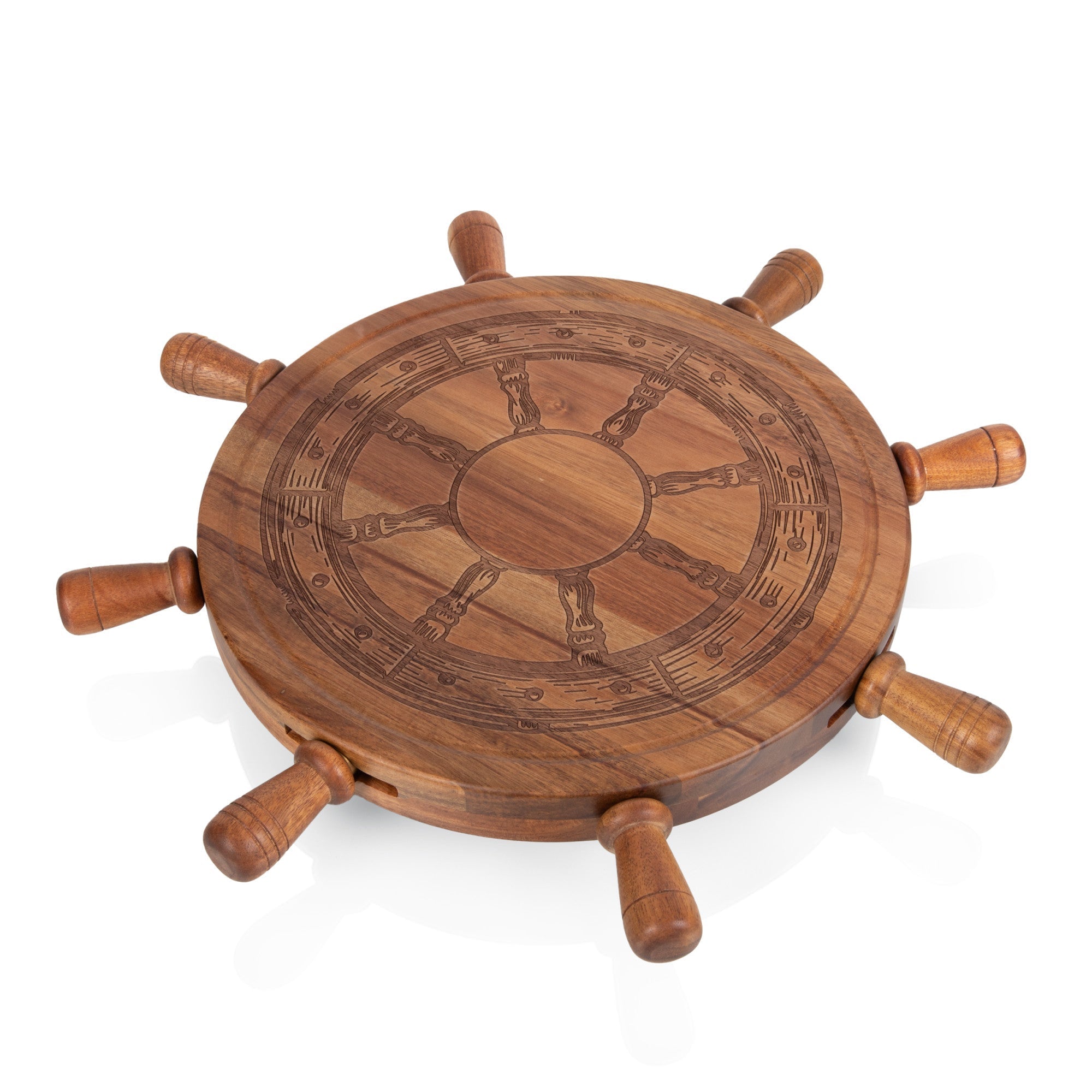Helmsman Lazy Susan Cheese Board with Tool Set Core La Vie Bien Helmsman Lazy Susan Cheese Board with Tool Set