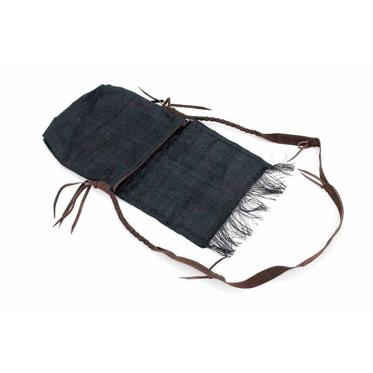 Hemp Diamond Cross - body Embroidered Fabric Purse - Thailand Bags La Vie Bien Hemp Diamond Cross - body Embroidered Fabric Purse - Thailand
