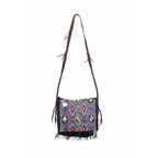 Hemp Diamond Cross - body Embroidered Fabric Purse - Thailand Bags La Vie Bien Hemp Diamond Cross - body Embroidered Fabric Purse - Thailand