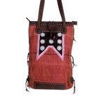 Hemp Net Leather Shoulder Bag - Thailand Bags La Vie Bien Hemp Net Leather Shoulder Bag - Thailand