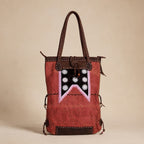 Hemp Net Leather Shoulder Bag - Thailand Shoulder Bag La Vie Bien Hemp Net Leather Shoulder Bag - Thailand