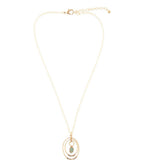 Henley Blue Abalone Golden Pendant Necklace Necklaces La Vie Bien Henley Blue Abalone Golden Pendant Necklace