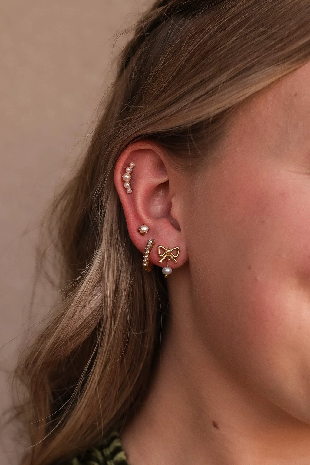 Hepburn Flat Back Stud by Rose & Clay