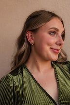 Hepburn Flat Back Stud by Rose & Clay