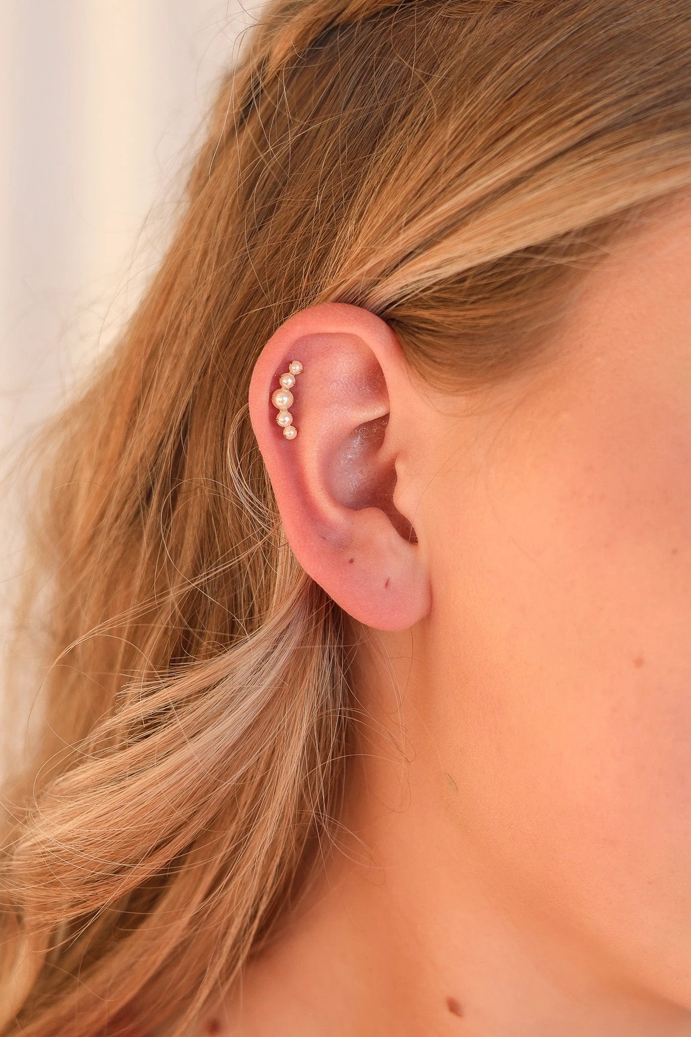 Hepburn Flat Back Stud by Rose & Clay