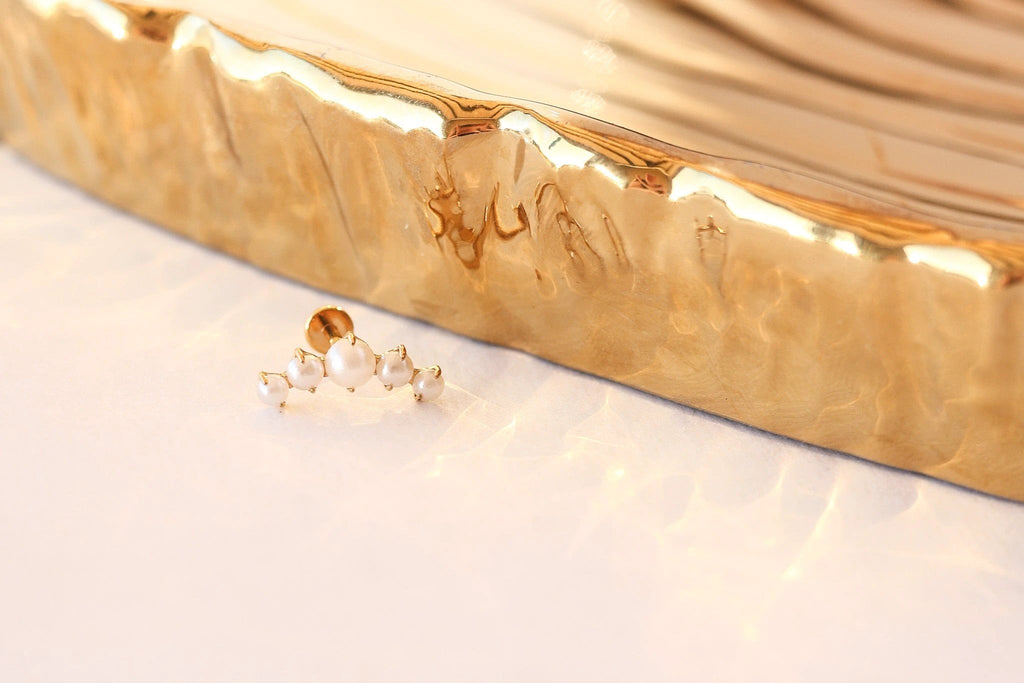 Hepburn Flat Back Stud by Rose & Clay