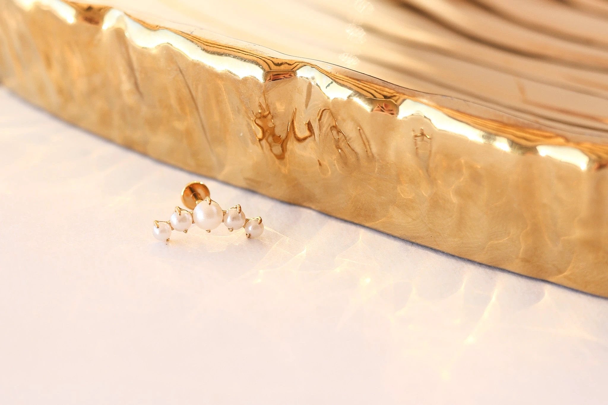 Hepburn Flat Back Stud by Rose & Clay