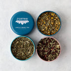 Herbal Tea Trio Tin & Spoon - Organic, Fair-Trade Tea Gift by Ethical Trade Co